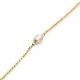 Dainty Pink Pearl Design Trendy Charm Silver Bracelet