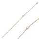 Dainty Pink Pearl Design Trendy Charm Silver Bracelet