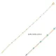 Mint Green Color Enamel 925 Chain Bracelet