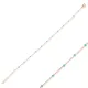 Mint Green Color Enamel 925 Chain Bracelet