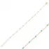 Mint Green Color Enamel 925 Chain Bracelet