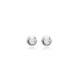 Minimalist Ball Plain Silver Stud Earrings