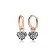 Heart Design Silver 925 Dangle Earrings