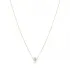 Round White Stone Design Charm Necklace NECK-1511