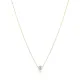 Round White Stone Design Charm Necklace NECK-1511