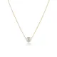 Round White Stone Design Charm Necklace NECK-1511