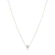 Round White Stone Design Charm Necklace NECK-1511