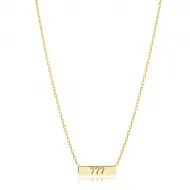 Plain Tag Charm 925 Sterling Silver Necklace