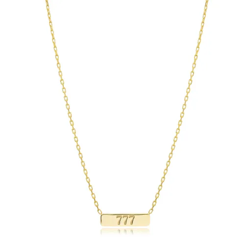 Plain Tag Charm 925 Sterling Silver Necklace