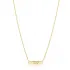 Plain Tag Charm 925 Sterling Silver Necklace