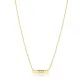 Plain Tag Charm 925 Sterling Silver Necklace