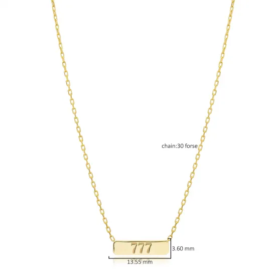 Plain Tag Charm 925 Sterling Silver Necklace