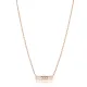 Plain Tag Charm 925 Sterling Silver Necklace