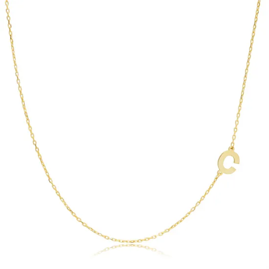 Plain Alphabet A Letter 30 Forse Chain Wholesale Silver Necklace - 1.40 g