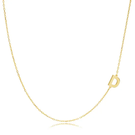 Plain Alphabet A Letter 30 Forse Chain Wholesale Silver Necklace - 1.40 g