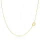 Plain Alphabet A Letter 30 Forse Chain Wholesale Silver Necklace - 1.40 g