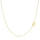 Plain Alphabet A Letter 30 Forse Chain Wholesale Silver Necklace - 1.40 g