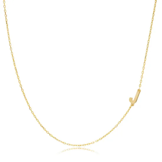 Plain Alphabet A Letter 30 Forse Chain Wholesale Silver Necklace - 1.40 g