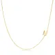 Plain Alphabet A Letter 30 Forse Chain Wholesale Silver Necklace - 1.40 g