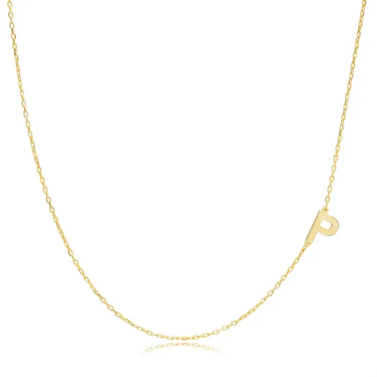 Plain Alphabet A Letter 30 Forse Chain Wholesale Silver Necklace - 1.40 g
