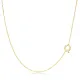 Plain Alphabet A Letter 30 Forse Chain Wholesale Silver Necklace - 1.40 g