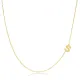Plain Alphabet A Letter 30 Forse Chain Wholesale Silver Necklace - 1.40 g