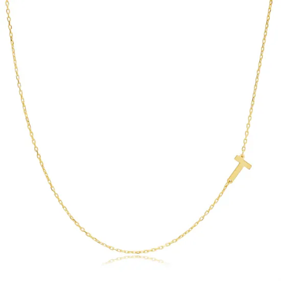 Plain Alphabet A Letter 30 Forse Chain Wholesale Silver Necklace - 1.40 g