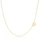 Plain Alphabet A Letter 30 Forse Chain Wholesale Silver Necklace - 1.40 g