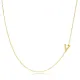 Plain Alphabet A Letter 30 Forse Chain Wholesale Silver Necklace - 1.40 g