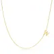 Plain Alphabet A Letter 30 Forse Chain Wholesale Silver Necklace - 1.40 g