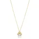 Bee Design Cute Pearl Charm Necklace 925 Silver Jewelry