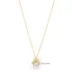Bee Design Cute Pearl Charm Necklace 925 Silver Jewelry