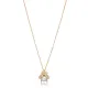 Bee Design Cute Pearl Charm Necklace 925 Silver Jewelry