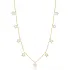 Star Design CZ Stone Shaker Silver Necklace
