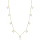 Star Design CZ Stone Shaker Silver Necklace
