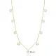 Star Design CZ Stone Shaker Silver Necklace