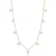 Star Design CZ Stone Shaker Silver Necklace