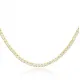 Chic Square Design Zirconia Stone Tennis Necklace Handmade Turkish 925 Sterling Silver Jewelry