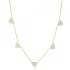 Elegant Heart Design Zircon Stone Shaker Necklace Turkish Handcrafted Wholesale 925 Sterling Silver Jewelry