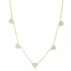 Elegant Heart Design Zircon Stone Shaker Necklace Turkish Handcrafted Wholesale 925 Sterling Silver Jewelry