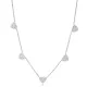 Elegant Heart Design Zircon Stone Shaker Necklace Turkish Handcrafted Wholesale 925 Sterling Silver Jewelry