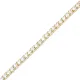 Design Square Sade Silver CZ Sterling Silver Tennis Bracelet