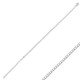 2 mm Square Design CZ Sterling Silver Tennis Bracelet BRA-3282