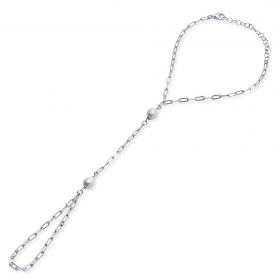 Pearl Design Wholesale Silver Slave Bracelet BRA-4413
