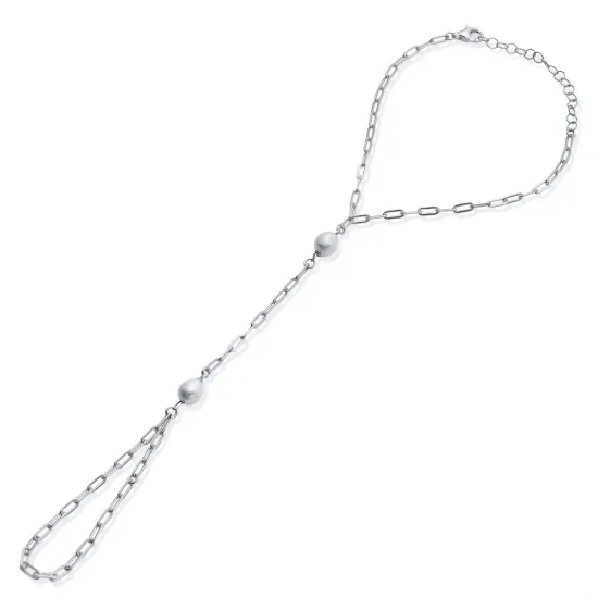 Pearl Design Wholesale Silver Slave Bracelet BRA-4413