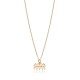 Aquarius Zodiac Sign Plain Silver Charm Necklace NECK-1228
