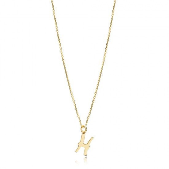 Pisces Zodiac Sign Plain Silver Charm Necklace NECK-1229