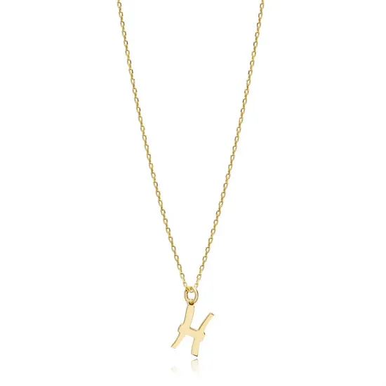 Pisces Zodiac Sign Plain Silver Charm Necklace NECK-1229