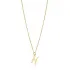Pisces Zodiac Sign Plain Silver Charm Necklace NECK-1229