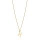 Pisces Zodiac Sign Plain Silver Charm Necklace NECK-1229